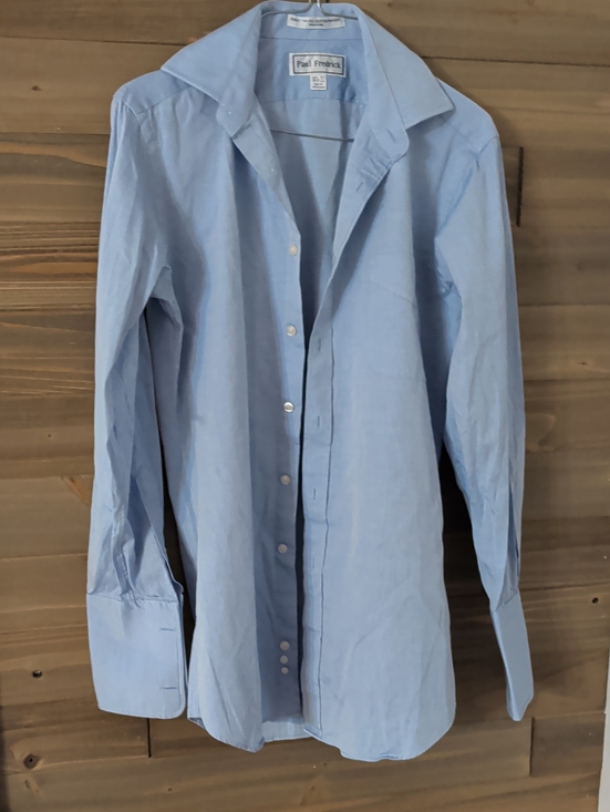 Paul Fredrick Other - Paul Fredrick Light Blue Men's Dress Shirt 14 1/2 - 32